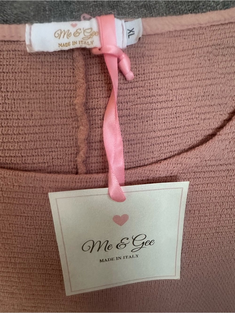 Me & Gee Women's Scoop Neck Sweater - Dusty Rose